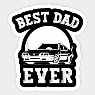 Best Dad Ever Car Lover Father Sticker